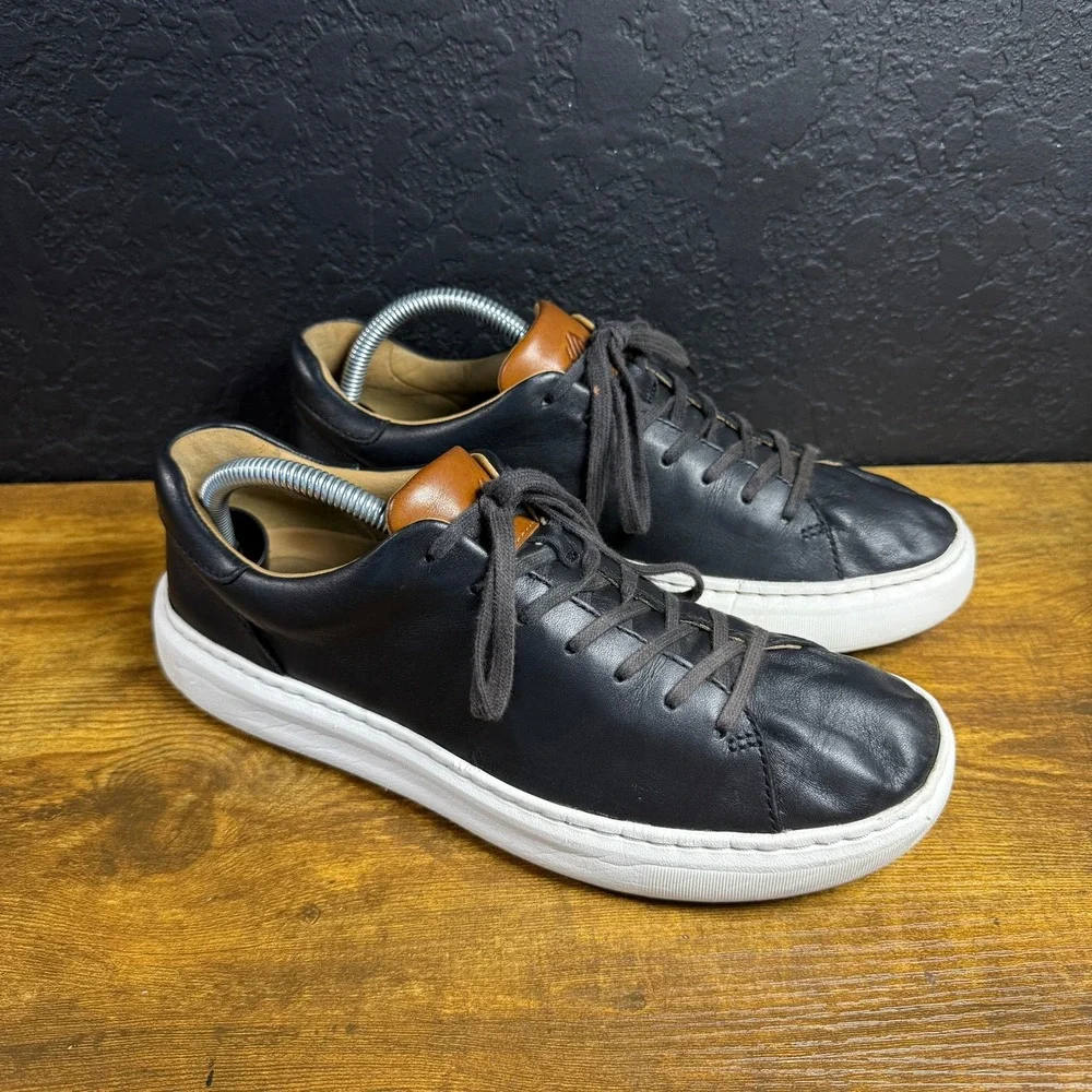 Johnston & Murphy Trufoam Prentiss 25-2761 Black Leather Sneakers Mens 8M